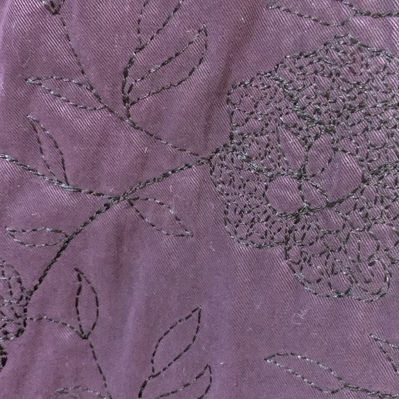 2 Pc Set Plum/Purple Vintage Pencil Skirt & Embroidered Vest Small 4/6 Woman’s - Picture 4 of 11